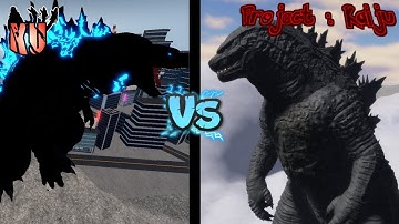 Godzilla 2021 Kaiju Universe Vs  Project:Kaiju 4.0 Comparison | Roblox