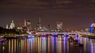London Time-Lapse With River Reflections😍4K