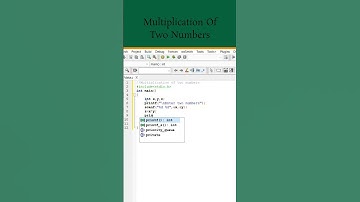 #2 Multiplication of two numbers C Program #shorts #shortvideo #cprogramming #coding