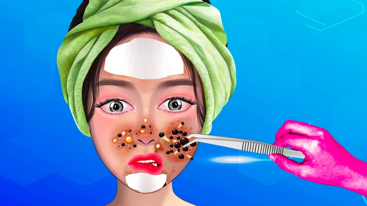 ASMR Remove and clean blackheads on girl's skin | ASMR Animation - YouTube