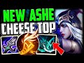 Ashe top cheese just isnt fair no counterplay ashe top beginners guide season 14