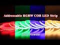 2023 newest addressable rgbw cob led strip  superlightingled