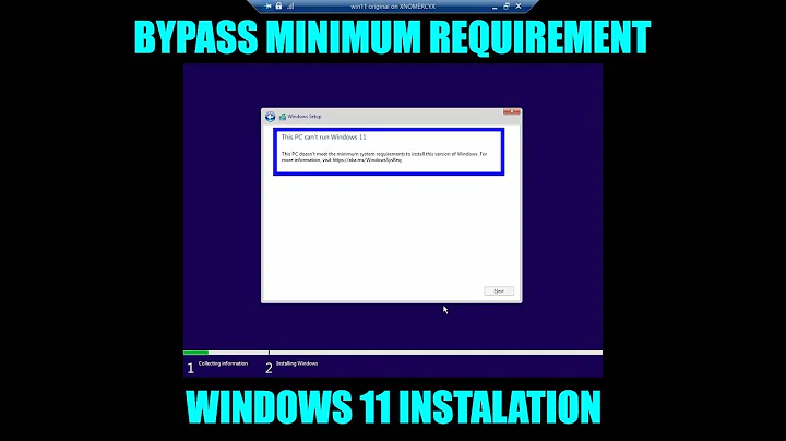 BYPASS MINIMUM REQUIREMENT UNTUK INSTALASI WINDOWS 11 | WINDOWS TUTORIAL