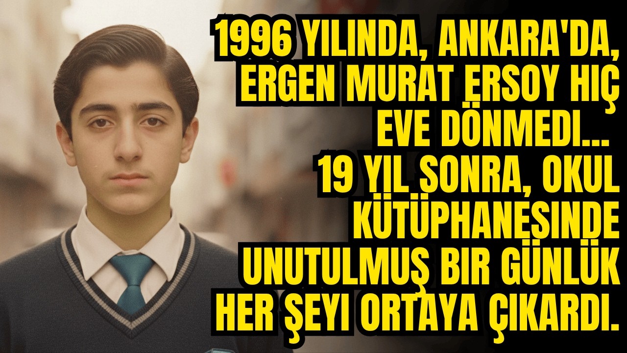 1996'da Ankara'da, Murat Ersoy eve dönmedi.19 yıl sonra, okul kütüphanesindeki günlük sırrı açıkladı
