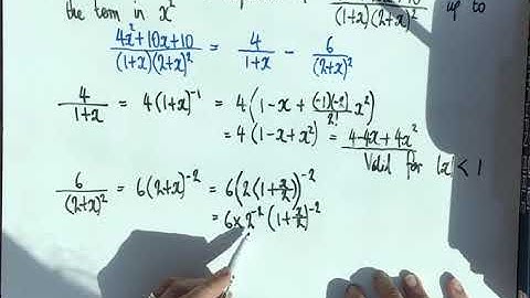 6 Binomial Expansions - Partial Fractions
