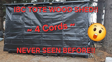 IBC tote wood shed (NEWEST) vs other common methods