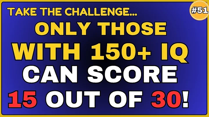 ONLY THOSE WITH 150+ IQ CAN SCORE 15 OUT OF 30 #generalknowledge