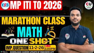 MP ITI TO MATH Marathon Class| Maths मैराथन | MP ITI TO Math Previous Year Paper | MP ITI TO Math