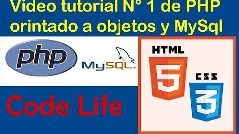 Video tutorial N° 1 de PHP y MySql