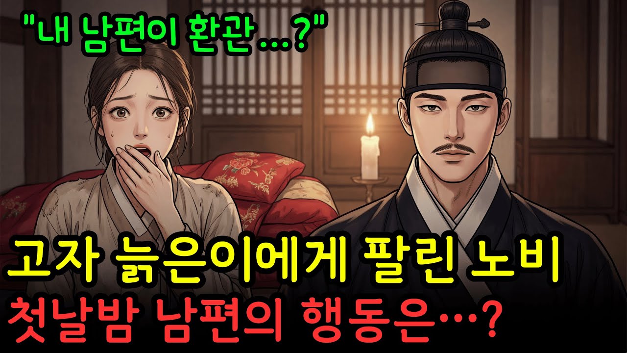 천하고 천한 노비가 강제로 고자 늙은이에게 시집을 갔는데, 신혼 첫날밤 남편의 행동이…!?