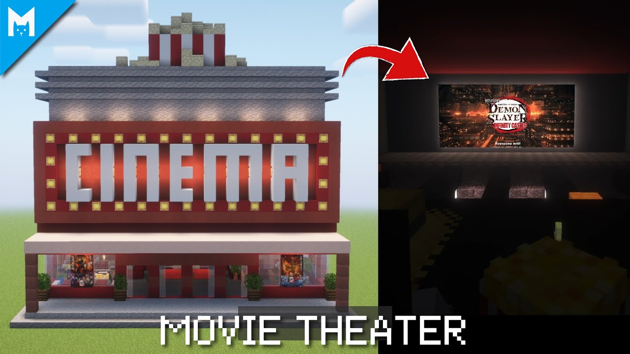 Minecraft Tutorial | How to Build a Cinema - Part 1