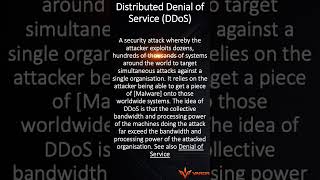 what is Distributed Denial of Service DDoS #cybersecurity #education