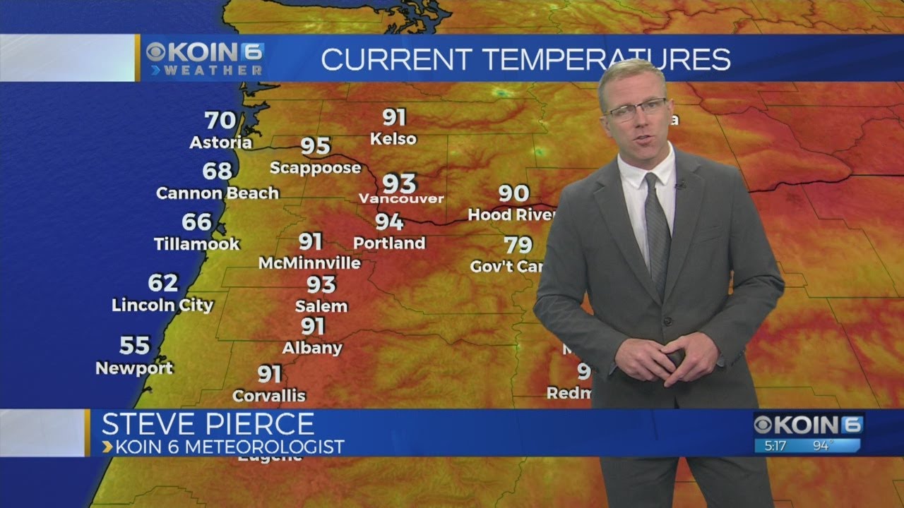 KOIN 6 Weather w/ Steve Pierce Sunday 7.22.18 - YouTube