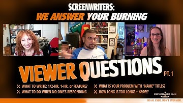 We Answer Your Questions Pt. 1 - Common Mistakes - How the Biz Works #Screenwriting #Screenwriters