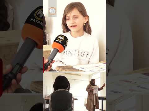 سێ پۆلی قوتابخانەی گوندی كانی ئاسكان لە هەڵەبجە لە كابینەی شكاودا وانە دەخوێنن