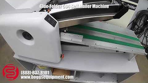 Glue-Folder 504 Self Mailer Machine