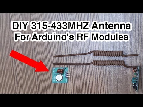 How to make a 315-433mhz Antenna for Arduino's RF Transmitter Receiver Modules [DIY 315mhz-433mhz ]