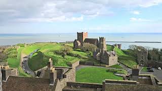 View From Dover Castle. Across The English Channel To France.