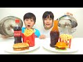 REAL FOOD VS GUMMY FOOD CHALLENGE Hamburger 젤리 초콜릿 챌린지 KOYA and NEMI