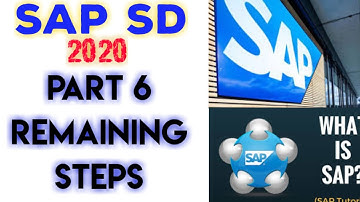 SAP SD Module Part- 6 Remaining DATA//SAP SD