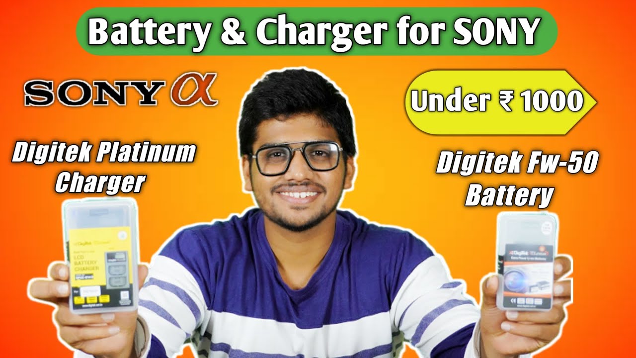 SONY VS DIGITEK 🔥 Digitek fw50 Battery & Charger Best Battery for