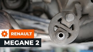 Wie RENAULT MEGANE 2 Endschalldämpfer Halterung hinten wechseln TUTORIAL | AUTODOC