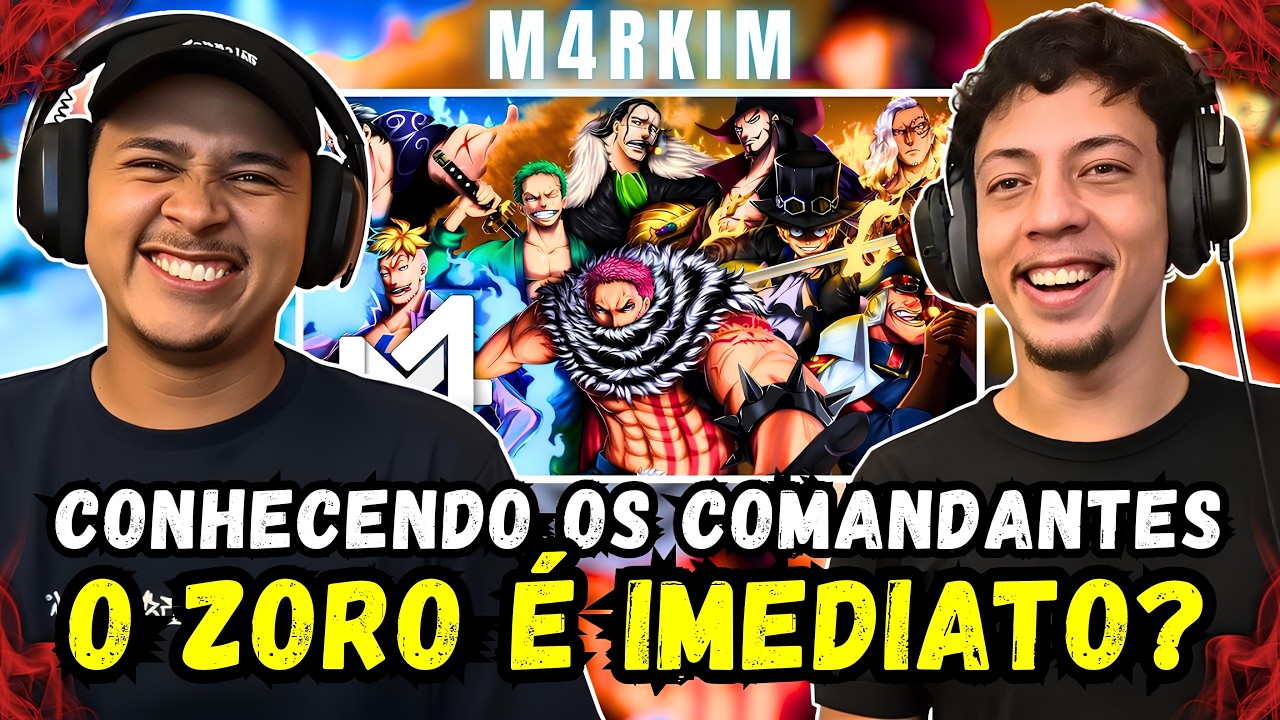 (QUAL O MAIS FORTE?) REACT Comandantes (One Piece) - Braço Direito | M4rkim
