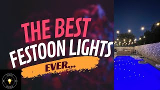 Festoon Lights With Shatterpoof Bulbs And Dimmable