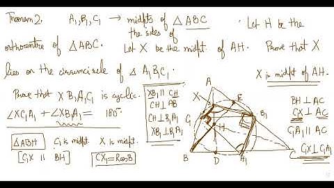 Nine Point Circle - a Geometrical Proof