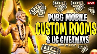 pubg live custom rooms UC&amp;RP Giveaway 🎁  | Join &amp; Win Now! #zeeislive#pubgmobile#customrooms#ucroom