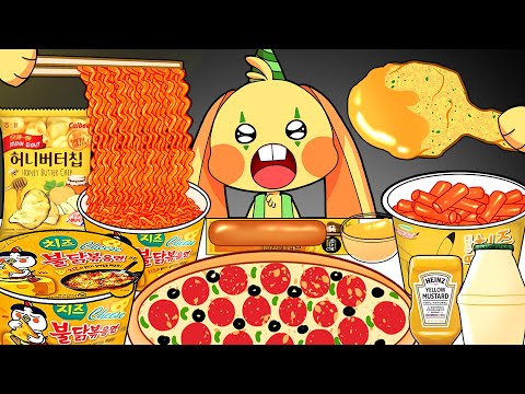 Convenience Store Yellow Food Mukbang Bunzo Bunny POPPY PLAYTIME CHAPTER 2 Animation ASMR 