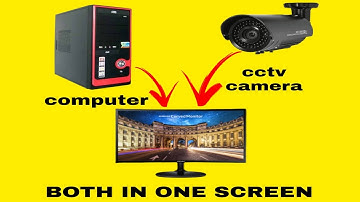 How to play cctv camera and computer in one screen/monitor | एक स्क्रीन मैं चलाओ 2 चिज़े❤️#viral