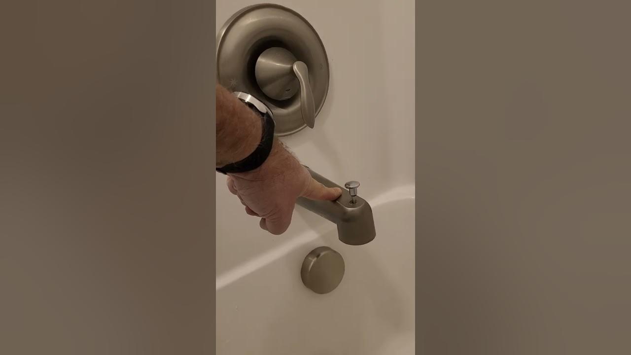 Tub faucet diverter and shower head troubleshooting. Remove and replace tub spout. YouTube