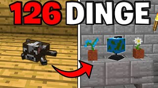 126 DINGE in MINECRAFT die du wirklich BAUEN kannst!