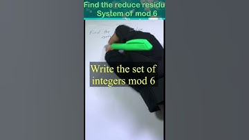 Reduce residue system of 6 #fypシ #shortvideo #mathreview #educational #foryou