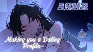 「ASMR」Creating YOUR PROFILE for a *NEW* Dating App💜 (Soft Talking,Whispering,Keyboard sounds) screenshot 2