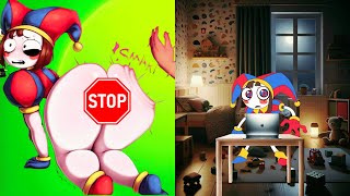 Pomni React To - Weird Strict Dad And The Amazing Digital Circus Tiktok Animation Full Video