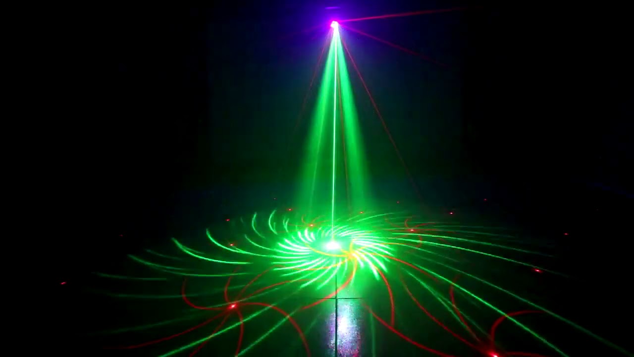 8 hole rechargeable mini laser light YouTube