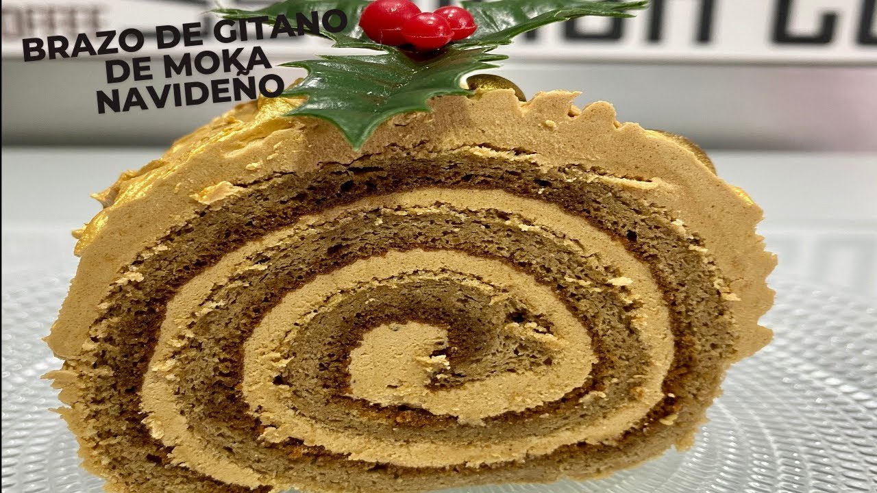 BRAZO DE GITANO 🎅  RELLENO DE MOKA!!  CON ROBOT MAMBO NAVIDAD 🎄 🎁 !!