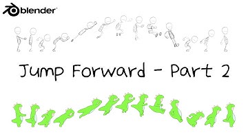 Jump Forward Animation (Dinosaur Kid) - Part 02 (Blender 4.0 +) #blender #animation #tutorial