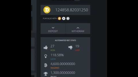 2350 dogecoin just in 1 Min from bitsler.com