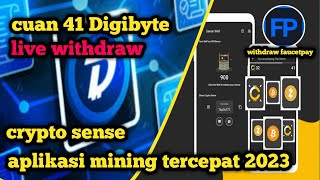 aplikasi mining tercepat 2023 - Crypto sense - cuan 41 mata uang crypto currency - Digibyte screenshot 5
