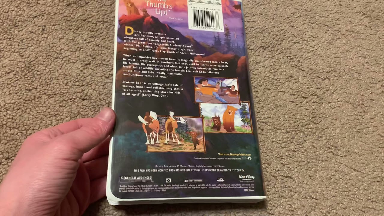 Brother Bear 2004 VHS Overview YouTube