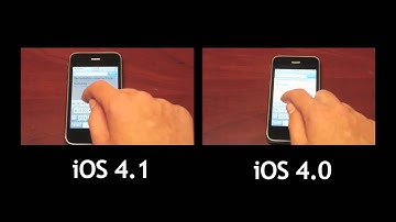 iPhone 3G: iOS 4.1 vs 4.0