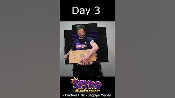 Thumbnail of Day 3 of learning Hurdy Gurdy #hurdygurdy #spyro #music #cover