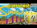 Minecraft: SIMPSONS HOUSE HUNGER GAMES - Lucky Block Mod - Modded Mini-Game