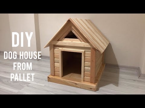 Paletten köpek kulübesi yapımı / Making a dog house from pallets / Build a dog house