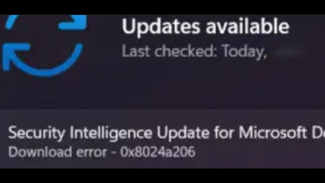 Fix Windows 11 Update Download Error 0x8024a206 - YouTube