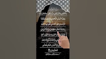 سورة التين بصوت هادئ يريح القلب 🌿 | تلاوة صباحية ومسائية تبعث الطمأنينة والسكينة | Soothing Quran