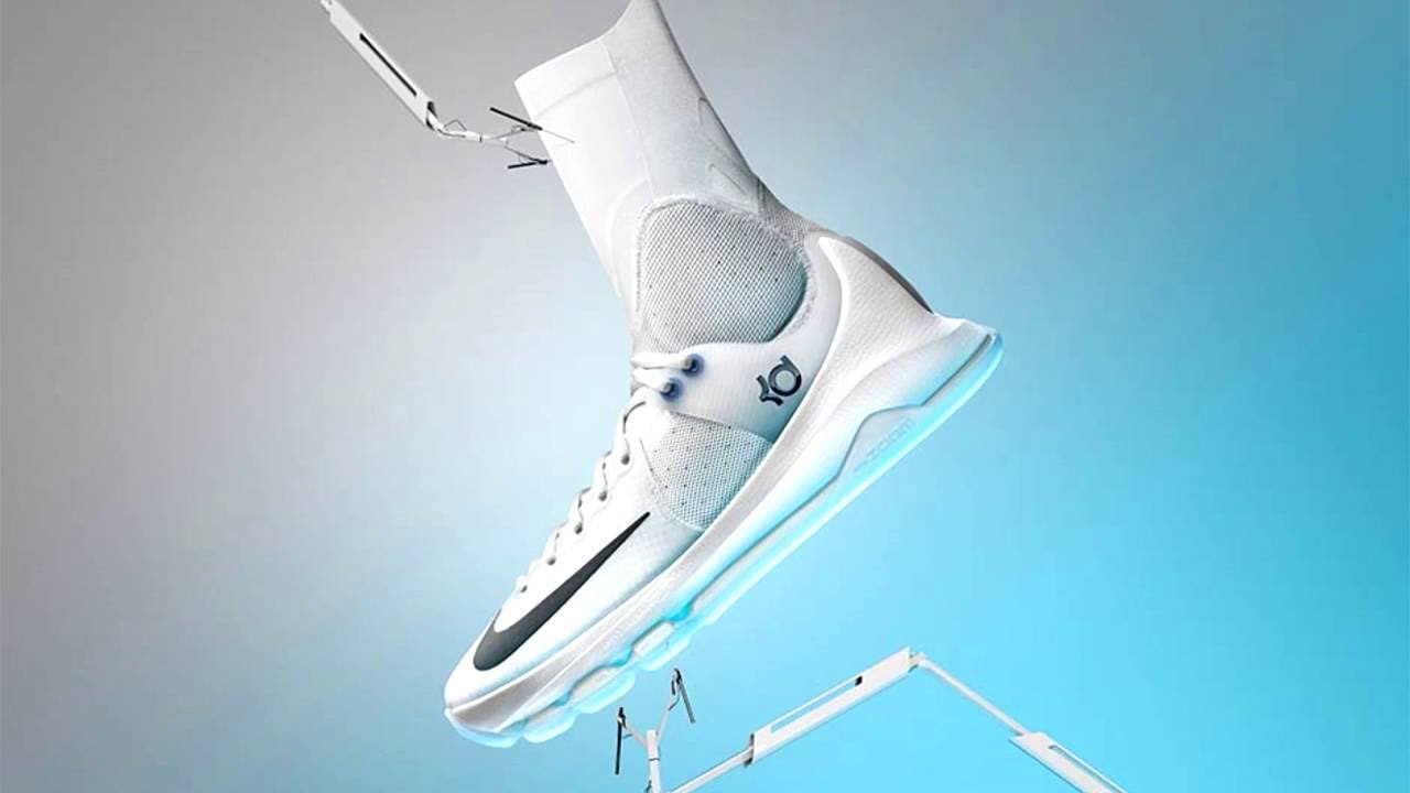 Nike KD 8 Elite - Grey-White-Black